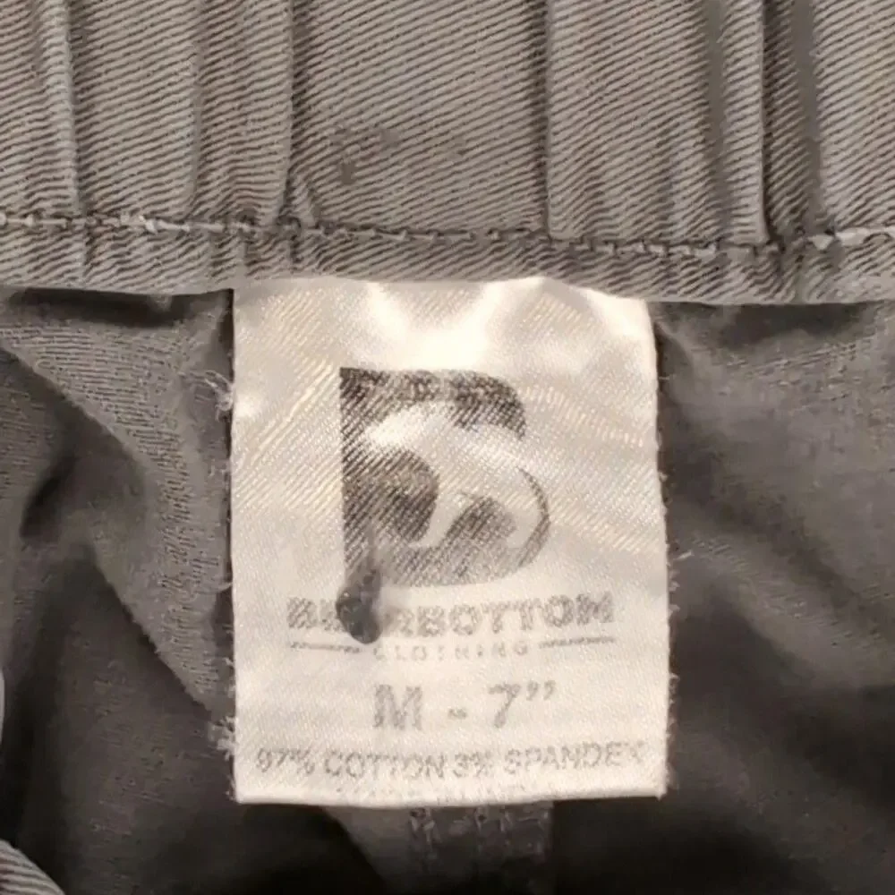 Barebottom Shorts Mens Medium Gray Chino 7